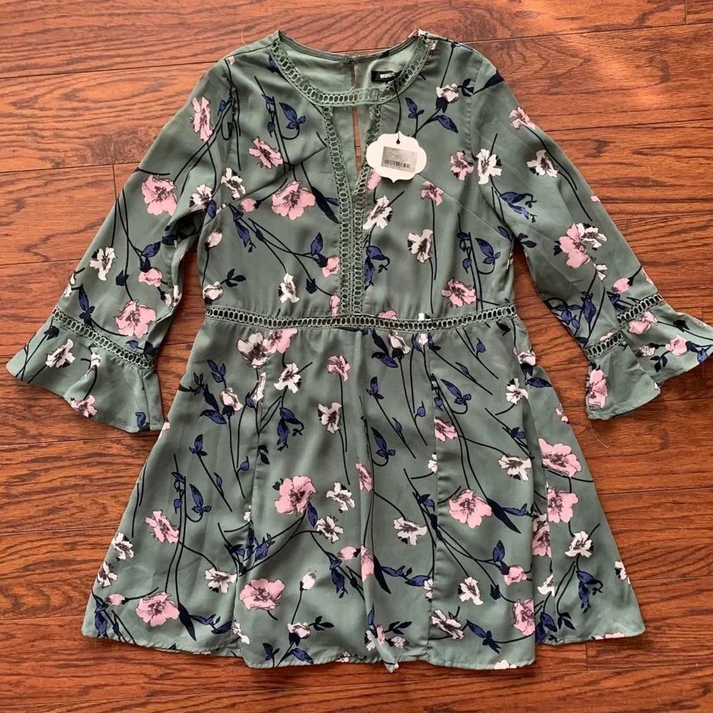 NWT Wishlist open back dress. Medium